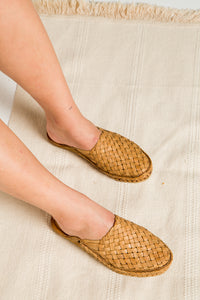 Natural Woven Slides - Mohinders