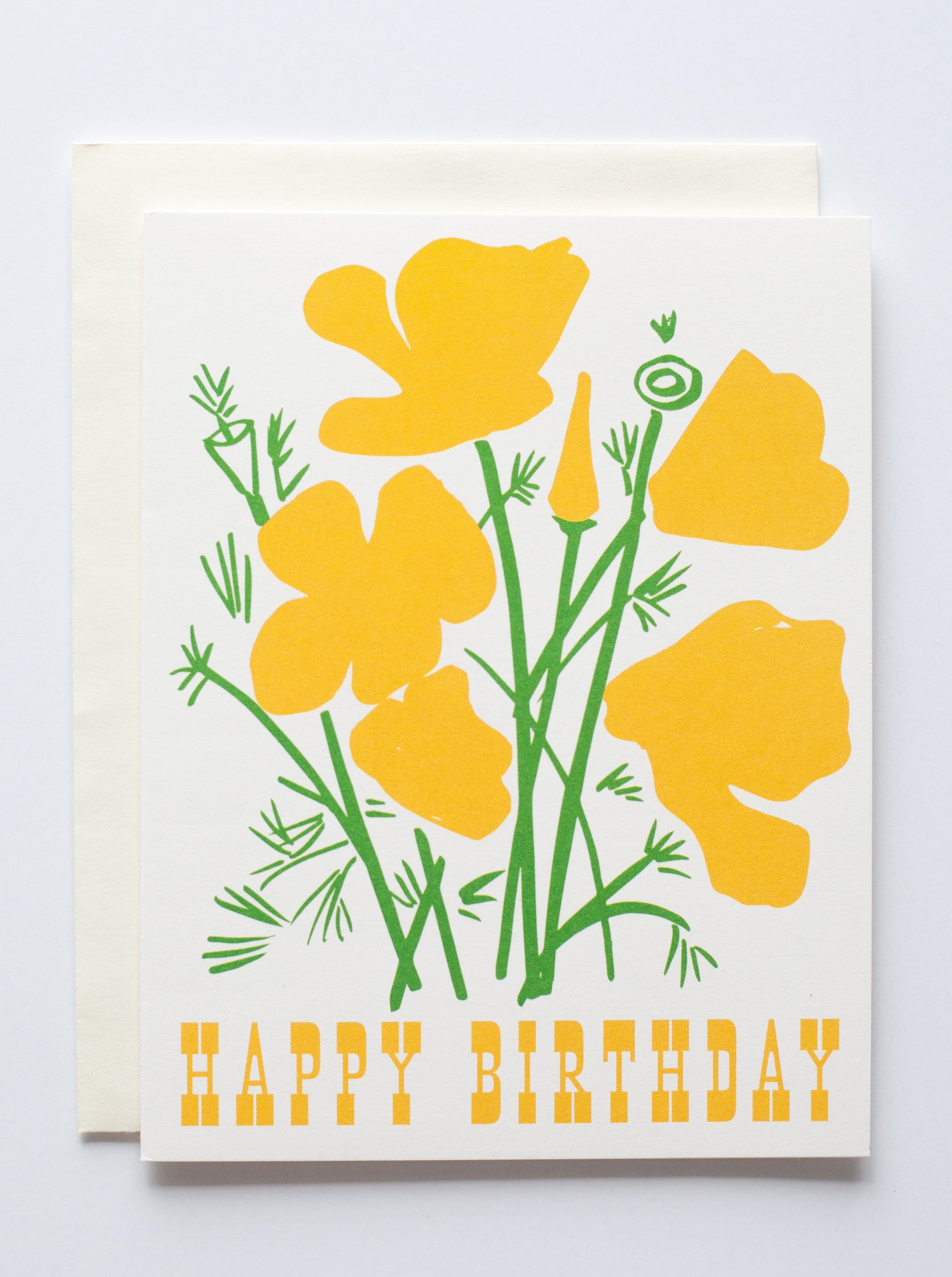 Poppy Birthday Card