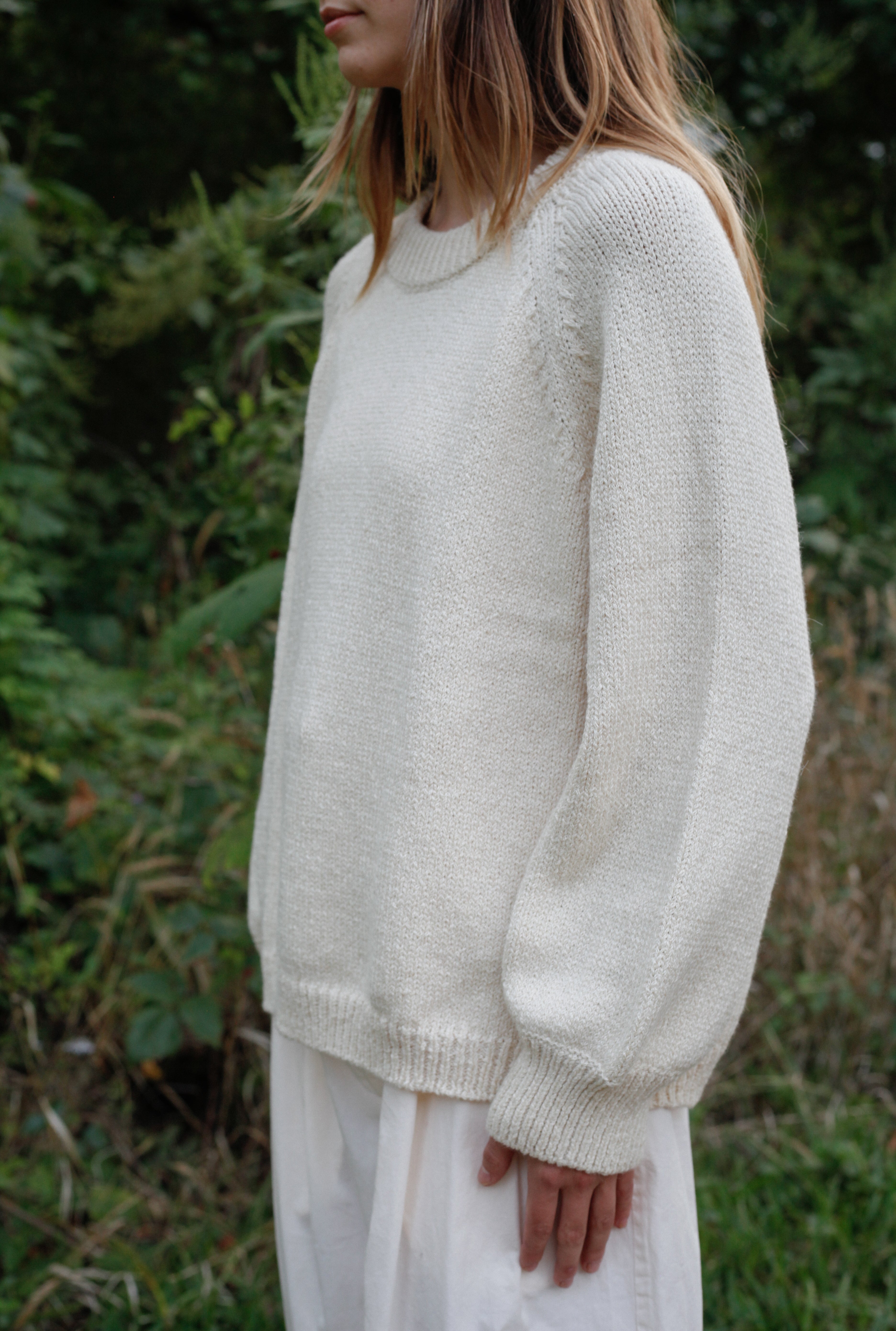 Relaxed Pullover in Natural - Ali Golden