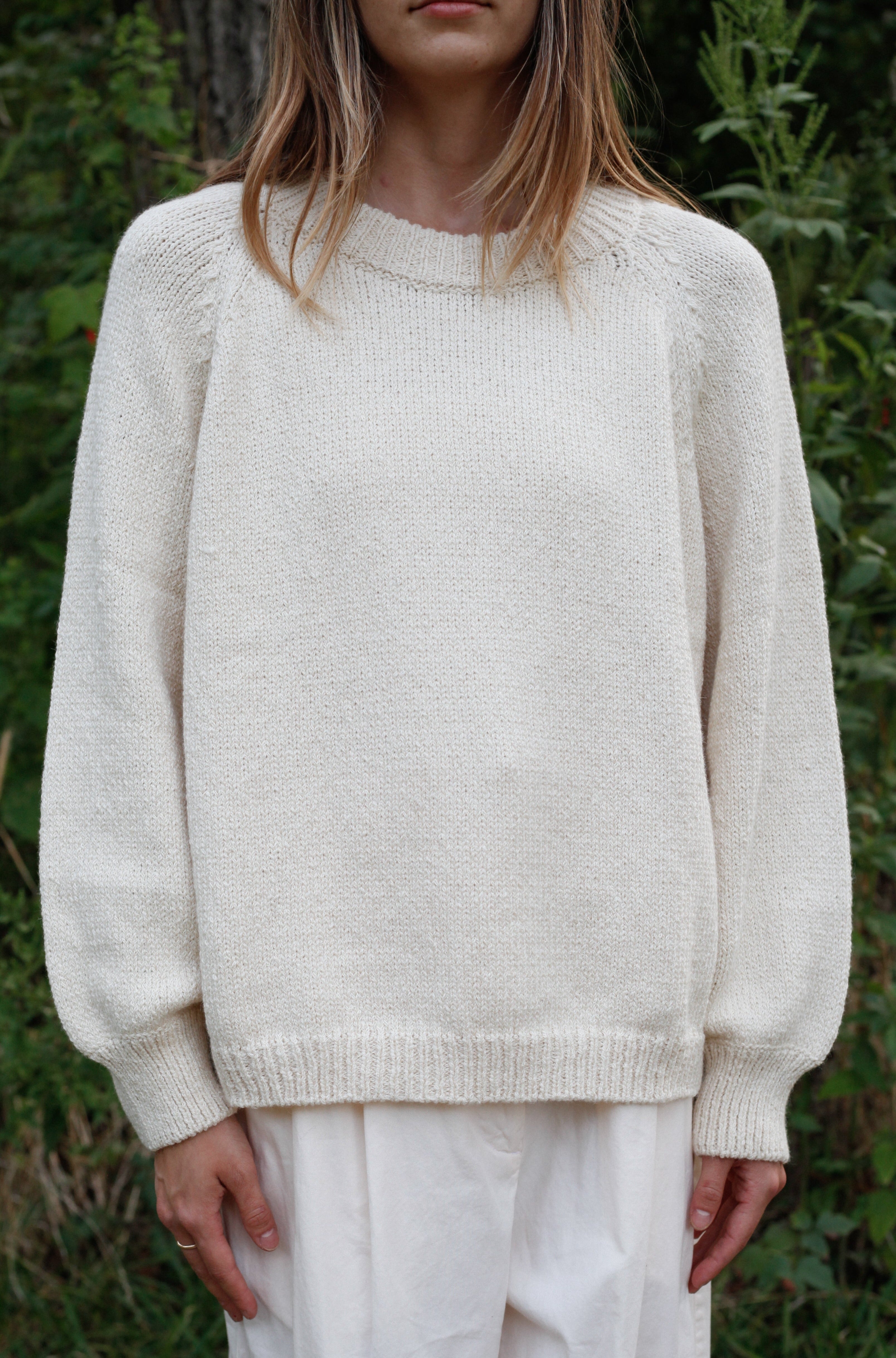 Relaxed Pullover in Natural - Ali Golden