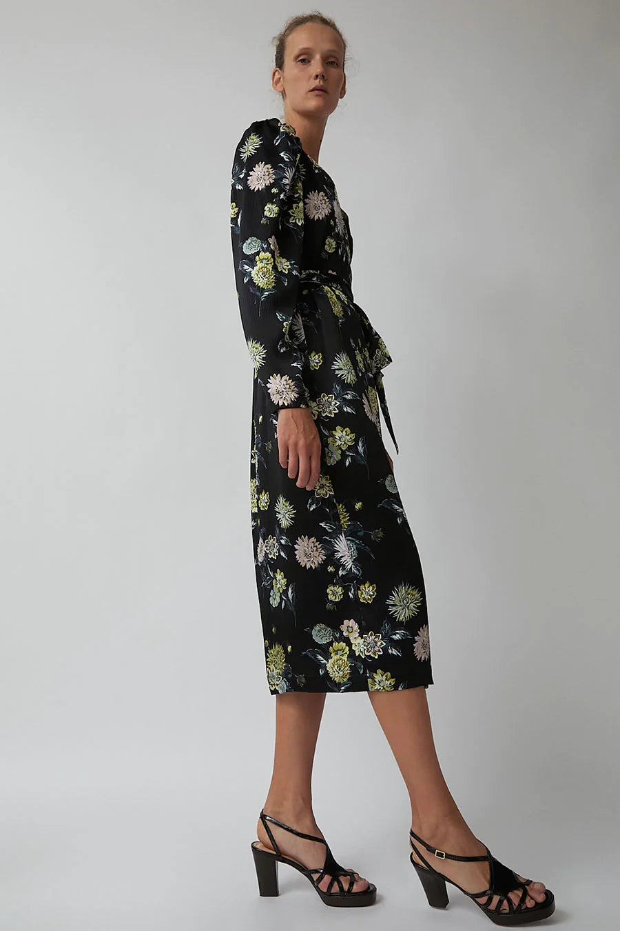 Franca Dress in Black Brighton Floral - No. 6