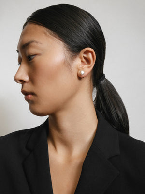 Organic Pearl Stud Earrings