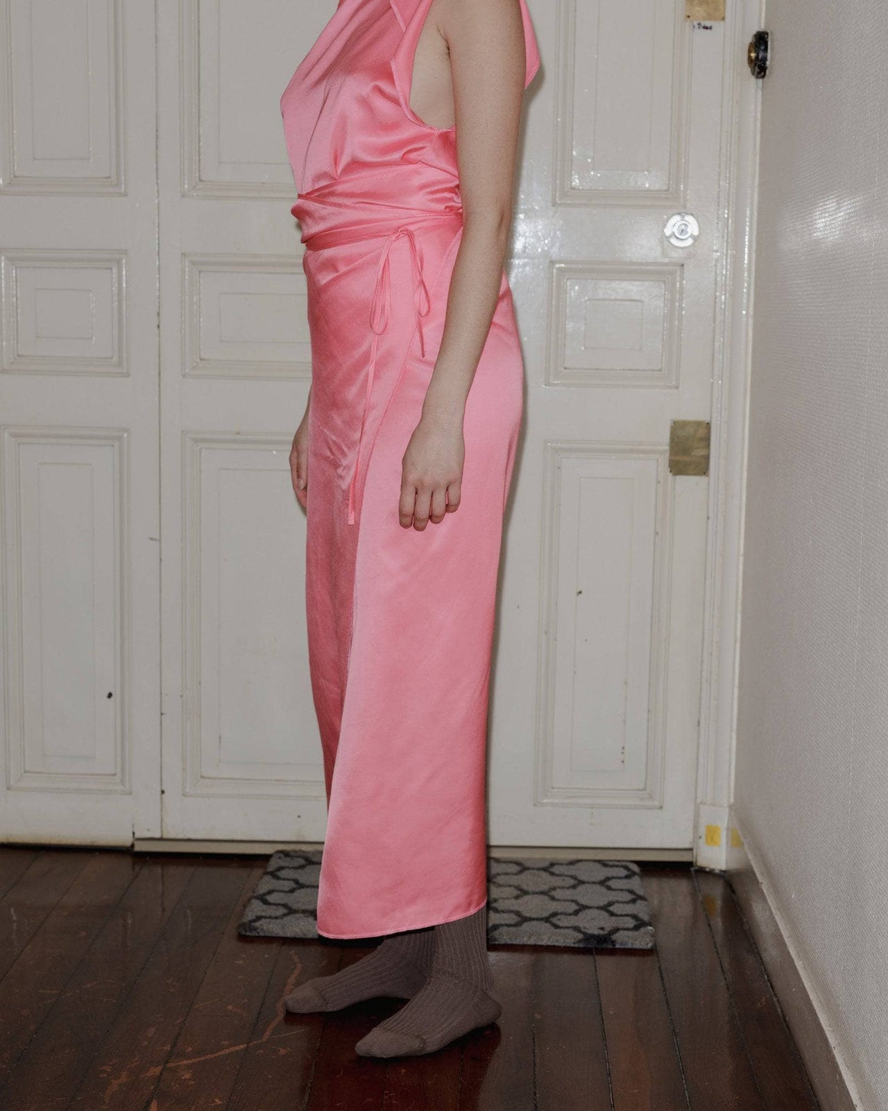 Shok Wrap Skirt in Hava Pink - Baserange