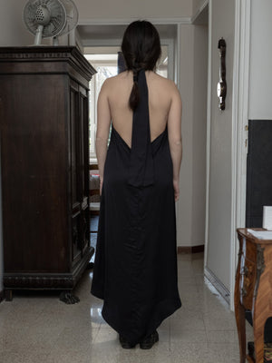 Cravat Dress in Black - Baserange