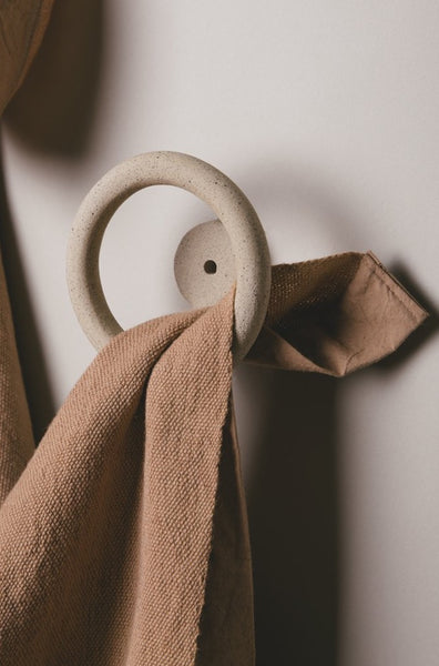 Uni Wall Hook, Speckled: SIN ceramics and home goods - Handmade in