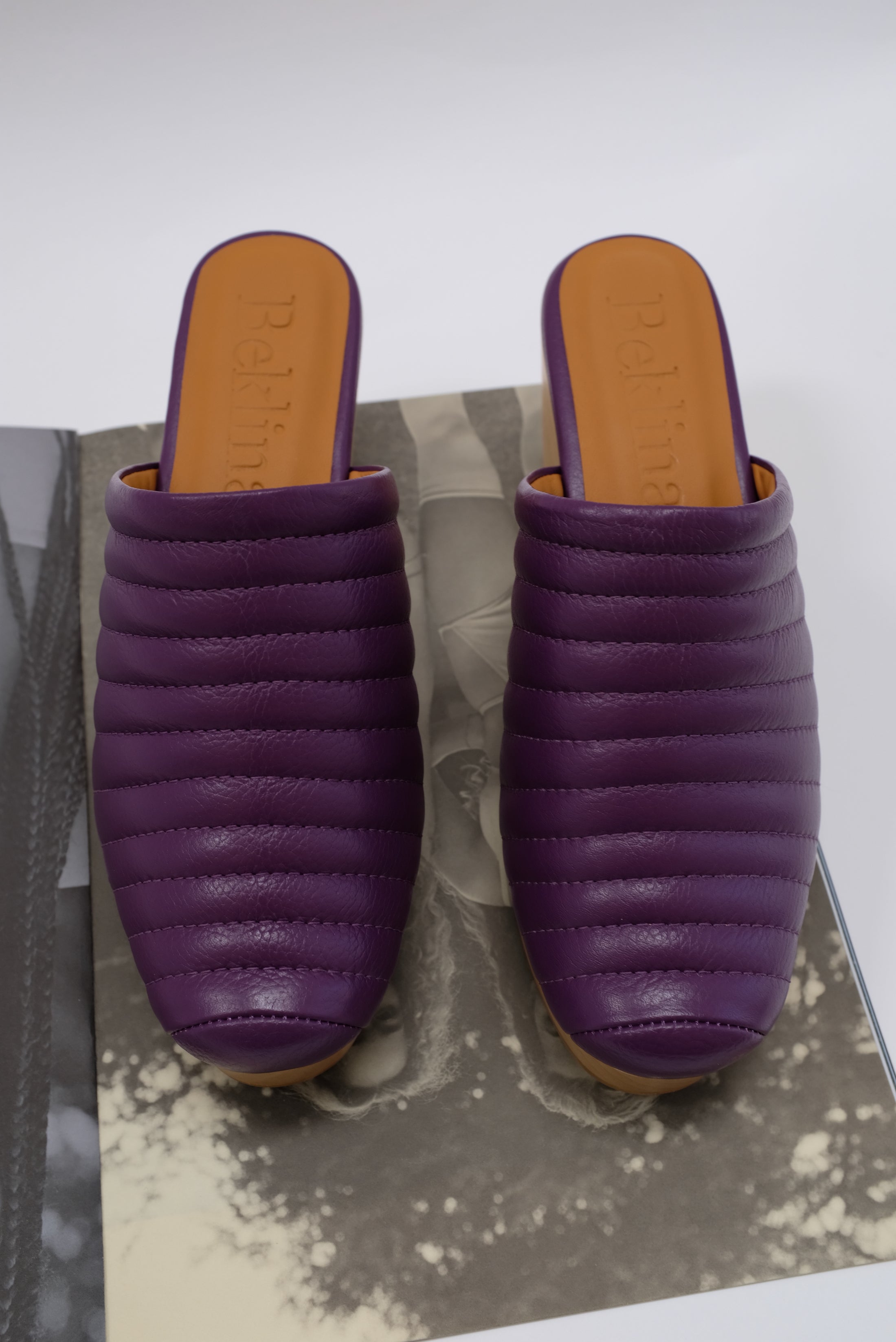 Ribbed Clog - Mulberry