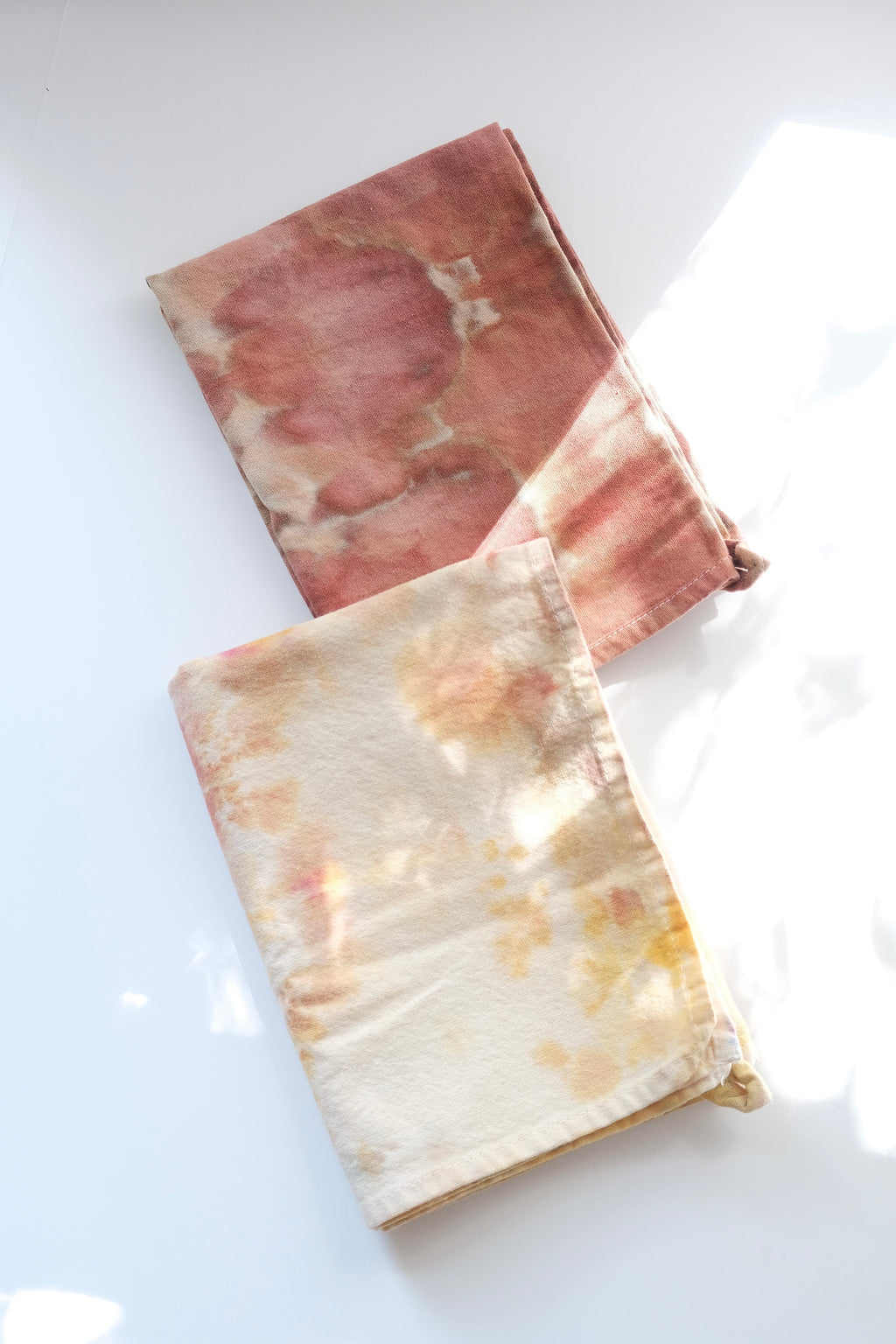 Cotton Hand Dyed Tea Towels