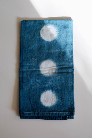 Moons Shibori Tea Towel