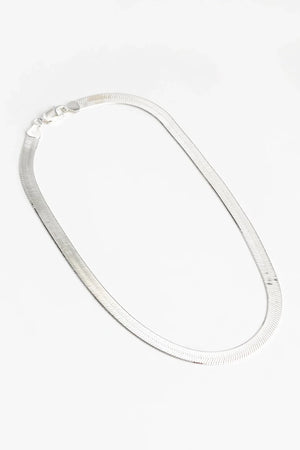 Herringbone Chain in Silver