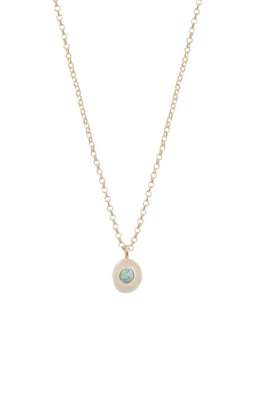 Opal Necklace - 10k Gold