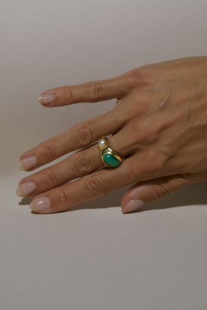 Perlaquita Ring in Brass - Hernán Herdez
